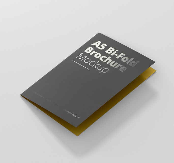 Download A5 Bi-Fold Brochure Mockup - Premium and Free Mockups for your awesome Projects by visconbiz