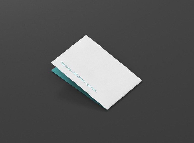 Folded Business Card MockUp Premium and Free Mockups