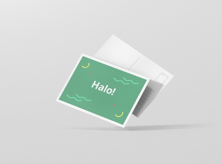 A6 Postcard / Flyer MockUp Premium and Free Mockups for