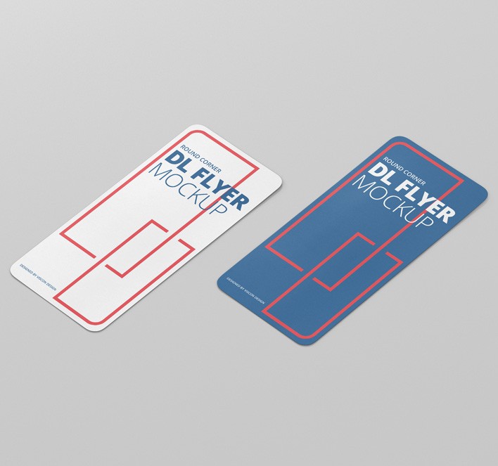 dl vertical flyer round corner mockup premium and free mockups for dl flyer mockup psd