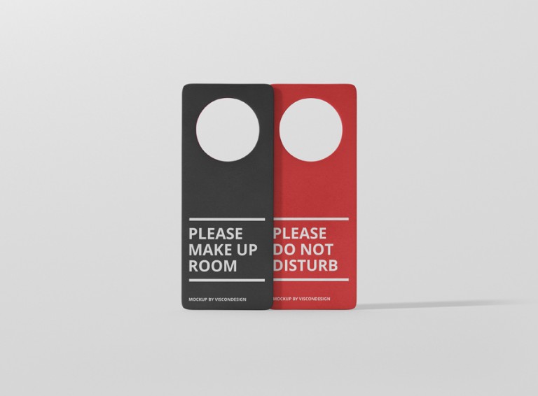 Door Hanger MockUp Premium and Free Mockups for your