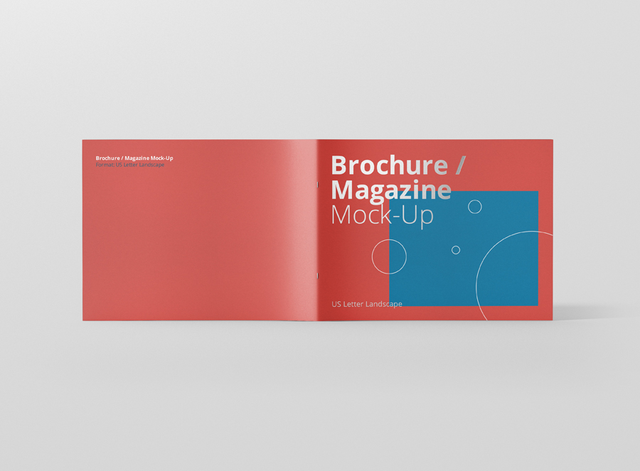 Download Us Letter Landscape Brochure Magazine Mock Up Premium And Free Mockups For Your Awesome Projects By Visconbiz PSD Mockup Templates