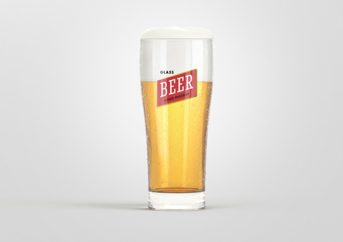 Beer Glass Logo Mockup