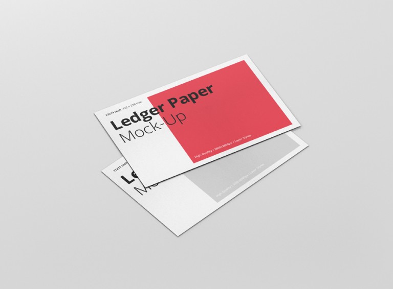 Ledger Paper Mockup
