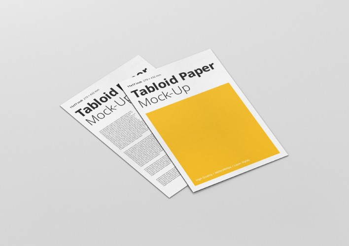 Tabloid Paper Mockup