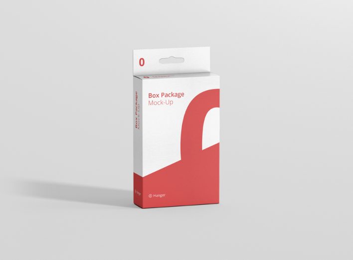 flat hanger box mockup