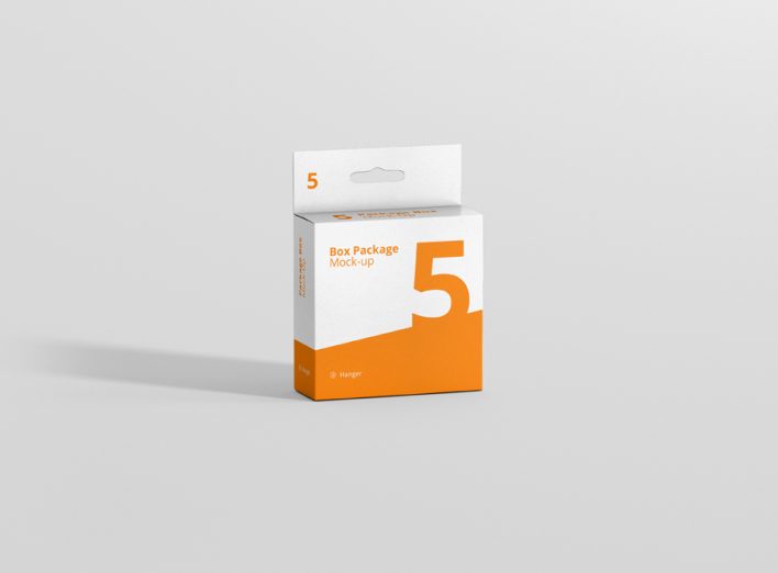 Hanger Box Mockup Flat Square