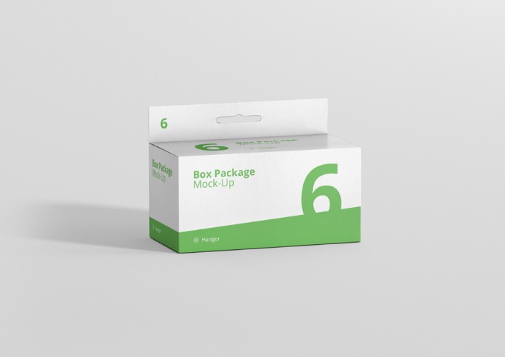 Hanger Box Mockup Long Rectangle