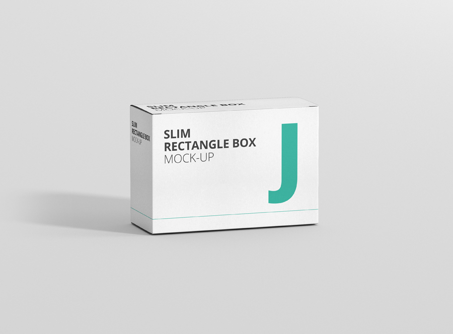 Download Free Box Mockup Slim Rectangle Premium And Free Mockups PSD Mockups.