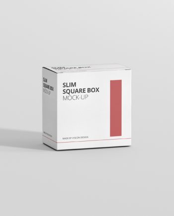 Box Mockup Slim Square