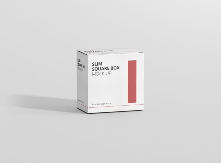 Box Mockup Slim Square