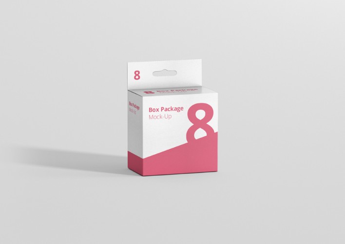 Slim Square Box Mockup