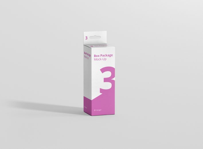 Hanger Box Mockup Small Rectangle