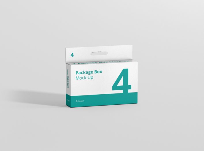 Hanger Box Mockup Wide Rectangle