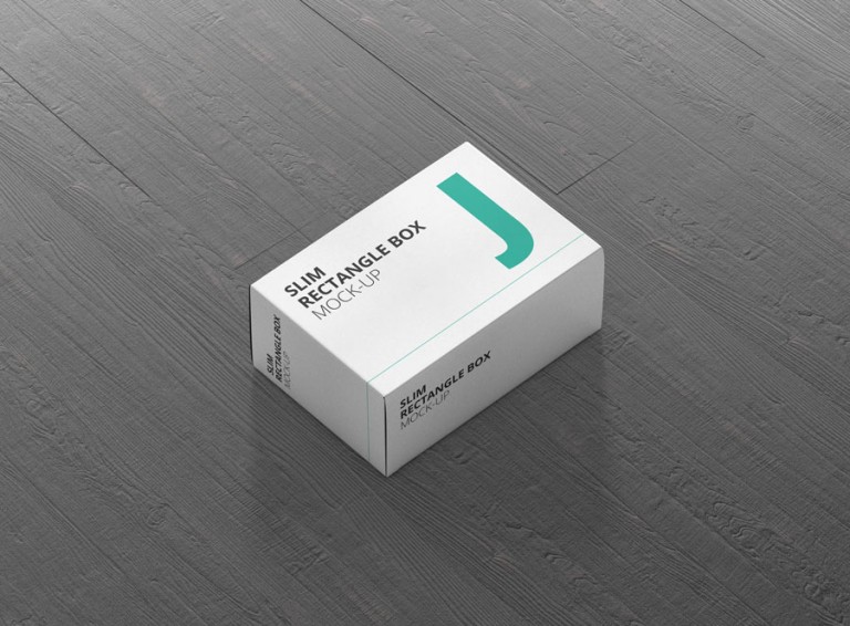 Box Mockup Slim Rectangle Premium and Free Mockups