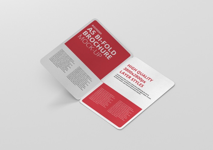 A5 Bifold Brochure Mockup Rectangle