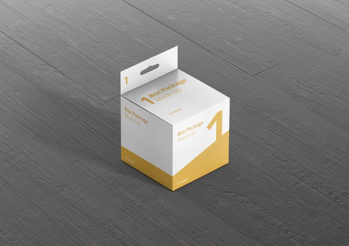 Hanger Box Mockup Square Premium and Free Mockup Viscon