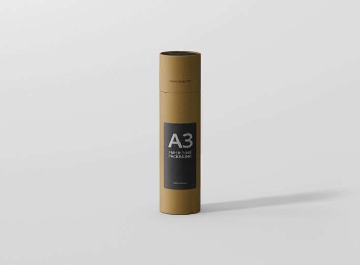 Paper Tube Mockup Slim High