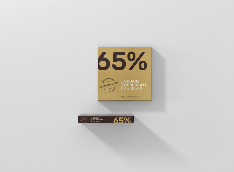 Download Chocolate Packaging Mockup Square Premium And Free Mockups Yellowimages Mockups