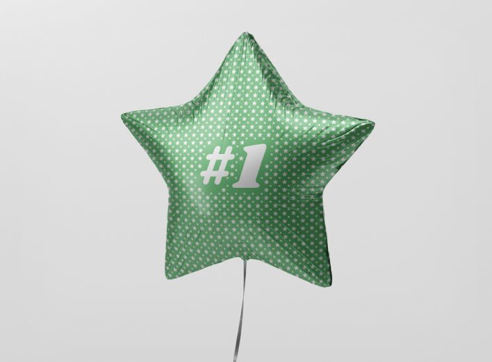 Star Balloon Mockup