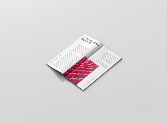 DL Brochure Magazine Mockup