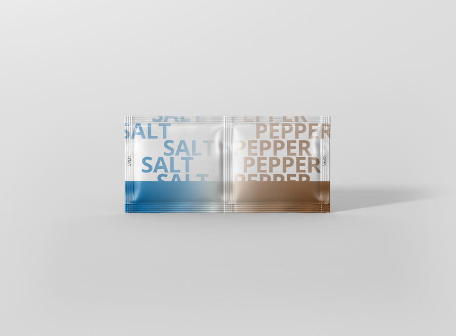 Salt Pepper Sachet Mockup