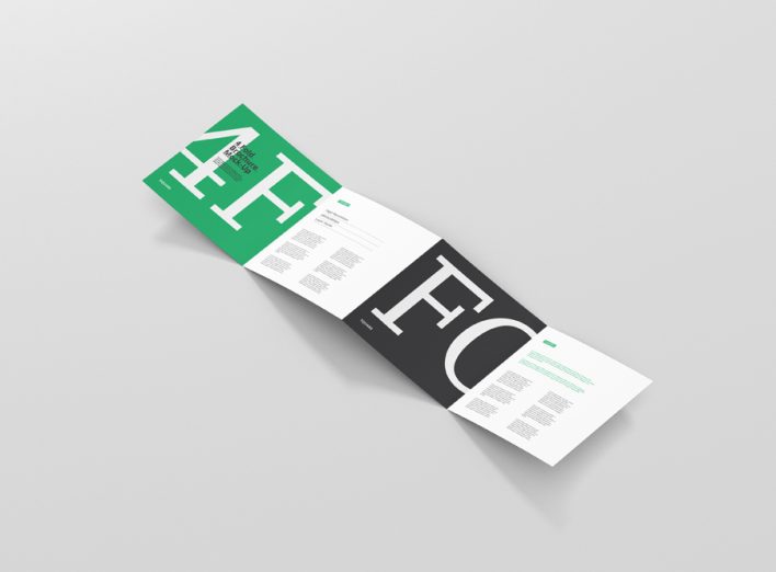 4 Fold Brochure Mockup Square