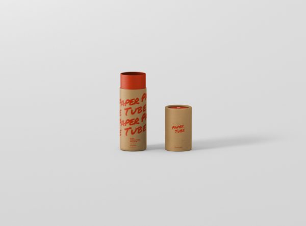 Paper Tube Mockup Slim Short Size